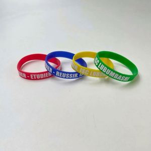 สายรัดข้อมือซิลิโคนโลโก้แบบกำหนดเอง สายรัดข้อมือซิลิโคนโลโก้แบบนูนต่ำ แฟชั่นโฆษณาแบบกำหนดเอง - Product Image 5