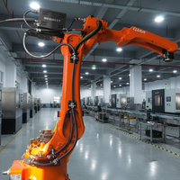 Robot de soudage MIG à six axes personnalisé, boîte de vitesses PLC, marque QJAR, entraînement servo-électrique, IP54, 220V, machine de soudage de tuyaux
