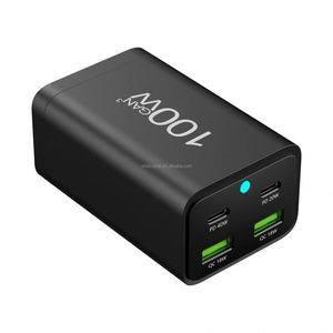 100W PD Power <b>Adapter</b> 2USB+2USB-<b>C</b> Desktop Charger Hot Selling Multi-functional <b>Adapter</b> QC 18W <b>USB</b> Charger for Phone - Product Image 4