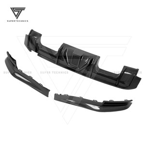 Difusor trasero de fibra de carbono estilo Supertechnics para BMW Serie 3 G80 M3 2021 - Product Image 1