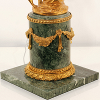 Lampe de table vintage en laiton avec feuilles de palmier Rococo, cristal en forme de goutte, grande lampe de table, décoration d'intérieur