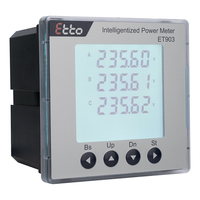 Medidor de Energía Trifásico de Montaje en Panel con Rs485 Modbus Rtu Clase 0.5 Precisión para Monitoreo de Energía en Fábricas Inteligentes Industriales