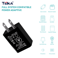 Chargeur USB 5W 5V1A, norme américaine, certifié FCC, pour appareils connectés, animaux de compagnie, enceintes