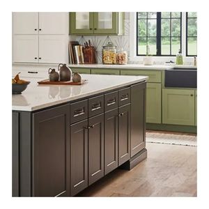 Vente directe <span class=keywords><strong>d</strong></span>'usine Armoire de cuisine moderne en aluminium personnalisée avec portes en <span class=keywords><strong>verre</strong></span> Unité de style américain Design en arc contemporain - Product Image 5