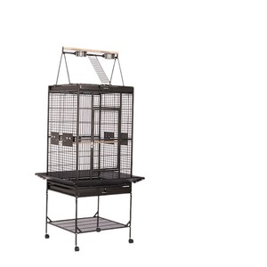 Volière en fer forgé sur mesure avec une grande cage verticale pour oiseaux de compagnie, cage à oiseaux en métal. - Product Image 1