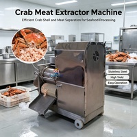 Machine professionnelle automatique de séparation de la chair de crabe, machine de décorticage de la chair de crabe pour l'utilisation en usine alimentaire