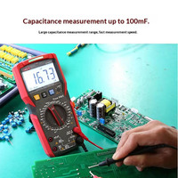 Multimètre numérique UNI-T True RMS UT890C UT890D Gamme manuelle AC/DC Fréquence Capacité Testeur de température avec rétroéclairage