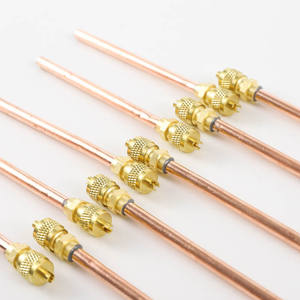 Válvula de Carga de Refrigerante Personalizada de 50mm 90mm, Válvula de Llenado Unidireccional de Latón para Bobina de Condensador de Aire Acondicionado - Product Image 3