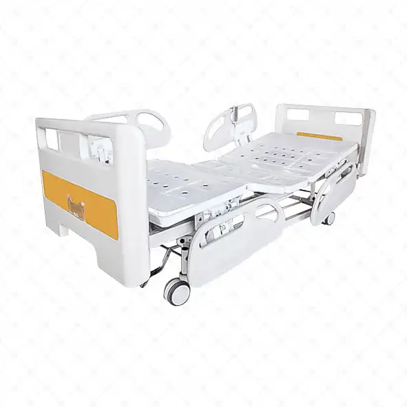 เตียงโรงพยาบาลไฟฟ้าควบคุมด้วยตนเองเตียงสองชั้นแบบเจาะรูควบคุมจากส่วนกลาง