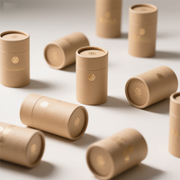 Op maat gemaakte bedrukte logo's, voedselveilige, milieuvriendelijke verpakkingen voor noten, koffie, thee, eiwitpoeder; opdrukbare cilindrische kraftpapier tubes