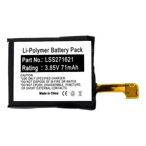 Li-polímero 0.27wh bateria 3.85v, 70mah 71mah, substituição de alta qualidade lipo baterias para carga 3 fb409 lss271621 - Product Image 2