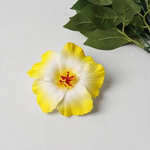 EVA Hawaii Island Mousse Artificielle Hibiscus Tête <span class=keywords><strong>Fleur</strong></span> Simulé Frangipanier Accessoires Séché En Plastique Fleurs Pinces À Cheveux - Product Image 2