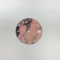 Vente directe d'usine, cadran de montre personnalisé en pierre rouge, mouvement NH35 pour montre en pierre, cadran vierge