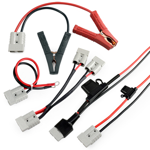 2ピンワイヤーコネクタハーネスアリゲータークリップ40A/50A/120A/175A/350A車用ゴム断熱材 - Product Image 2
