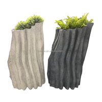 Pot de fleurs en fibre de verre au design unique et créatif, décoration pour hôtel, salon, jardin, pot de plantes pour l'intérieur et l'extérieur