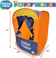 Scène de Marionnettes Pop-Up Portable pour Enfants de 3 à 7 Ans