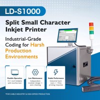 Máquina de Codificación de Caracteres Pequeños de Bajo Mantenimiento DOCOD, Impresora de Inyección de Tinta CIJ Automática LD-S1000 para Impresión de Códigos GS1, Códigos QR, Códigos de Barras y Fechas