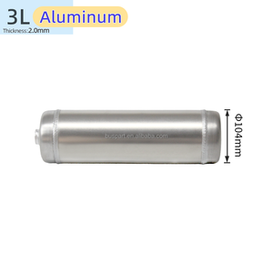 Premium 3L Aluminium Lufttank für industrielle Kompressor teile 360mm x 104mm G1/8 Anschluss 145 PSI Al5052 für Luftfederung Airbrush - Product Image 1