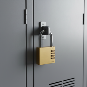 Cadenas antivol en laiton Anin 60 mm avec logo personnalisé, combinaison à 4 chiffres, roulement à billes carré, pour bagages, casiers, coffres et entrepôts - Product Image 1