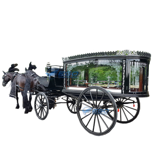 Carroza Fúnebre de Lujo Negra, Remolque Fúnebre, Furgoneta Fúnebre, Fabricante de Carrozas Fúnebres de Estilo Nuevo Personalizadas - Product Image 1