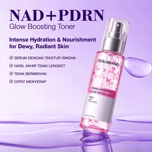 Bruma Facial PDRN Glow Revival con ADN de Sodio, Ácido Hialurónico y Niacinamida, Hidratante, Antioxidante, Iluminadora del Tono de Piel, OEM, Marca Privada - Product Image 4