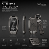 Fabricant de coques de clés de voiture en gros, coque de clé de voiture en alliage de zinc, coque de clé de voiture personnalisée en gros pour clé intelligente à télécommande automobile
