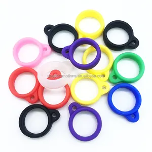 Schlussverkauf verschiedene Farben hängend 18mm Gummi-Ring für Schlüsselband personalisiert benutzerdefiniert 18mm Durchmesser Silikon-Ring