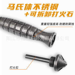 [Cuchillo de bolsillo de hoja recta de acero integral diseñado por nosotros] Cuchillo de supervivencia para exteriores con borde integrado, cuchillo táctico - Product Image 5