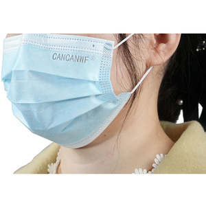 Masker wajah hitam 3 lapis sekali pakai, perlindungan pernapasan non-tenun bersertifikasi CE - Product Image 6