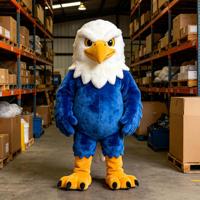 Costume de mascotte d'oiseau perroquet mignon personnalisé Leehom, MOQ 1 pièce, en peluche EVA pour adulte, avec sweat à capuche et pantalon cargo, idéal pour la publicité et les carnavals