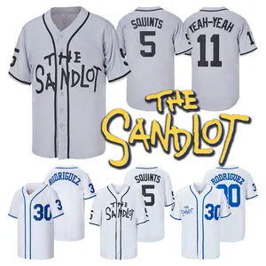 The Sandlot Jerseys Mike Vitar Benny The 30 Jet Rodriguez 5 Coa Squints 11 Alan Yeah-Yeah Movie Baseball Jersey