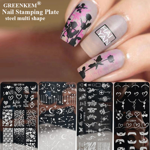 Placas de Estampado de Uñas con Encaje, <span class=keywords><strong>Mandala</strong></span>, Flores Geométricas, Plantillas de Estampado de Arte de Uñas, Estampadores de Esmalte, Plantillas de Impresión, Placa de Estampado de Uñas - Product Image 1