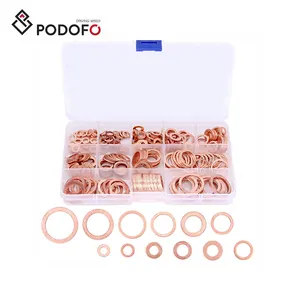 Bán Buôn 300Pcs Đồng Niêm Phong Rắn Gasket Máy Giặt Sump Cắm Dầu Cho Thuyền Lòng Phẳng Con Dấu Vòng Công Cụ Phụ Kiện Phần Cứng