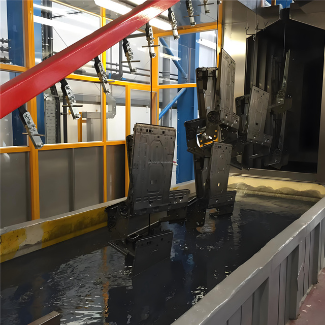 High-Speed Automated Electrocoating Line, Industrial E-coating Line for Bicycle Frames, Real-Time Process Monitoring