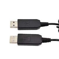 Kabel daya Dc 5v ke 12v, kabel konverter tegangan Usb ke Dc 5v 9v 12v 5.5*2.1mm