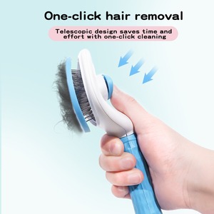 Peine para gatos Pet Go, peine automático para pelaje de gato, artefacto para eliminar pelo suelto, peine de aguja fina para desenredar, peine de un solo toque para mascotas - Product Image 3