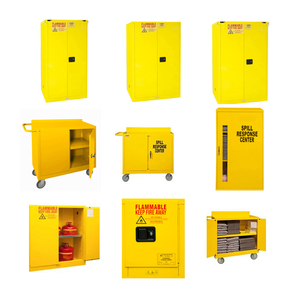 Almacenamiento de laboratorio a prueba de fuego químico líquido inflamable seguridad con puertas autocerradas laboratorio industria azul gabinete a prueba de explosiones - Product Image 1