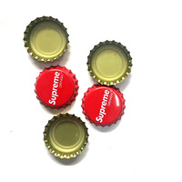 Matière première pour capsules couronne en aluminium, fabriquée à partir de feuille ETP, modèle 26 mm, pour boissons, avec logo/design graphique OEM