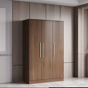 Armario de Madera MDF Moderno y Sencillo, Mueble de Almacenamiento para Dormitorio, Armario Económico con Puerta Abatible para Apartamentos Pequeños - Product Image 3