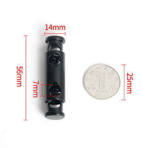 धातु समायोज्य बकल डबल छेद धातु कॉर्ड लॉक वसंत फास्टनर स्टॉपर गोल रस्सी लानीनार्ड सहायक उपकरण - Product Image 6