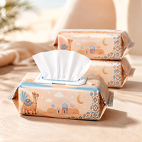 Lingettes humides pour bébé, tissu non tissé doux de qualité supérieure, non parfumées, sans alcool, hypoallergéniques, extra épaisses, pour peaux sensibles