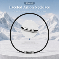 Collier de thérapie magnétique en silicone pour le soutien à la récupération, aimant intégré, acier inoxydable 316L, placage sous vide, bijoux de mode