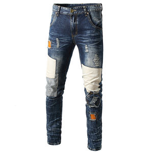 <span class=keywords><strong>Jeans</strong></span> taglie forti da uomo pantaloni Vintage strappati personalizzati <span class=keywords><strong>Jeans</strong></span> <span class=keywords><strong>Jeans</strong></span> da uomo Hip-Hop Street Style <span class=keywords><strong>Jeans</strong></span> - Product Image 1