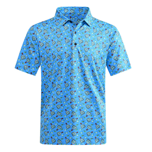 OEM Vêtements de travail en polyester avec logo brodé et coupe ajustée de haute qualité pour hommes, t-shirts de golf, polos - Product Image 6