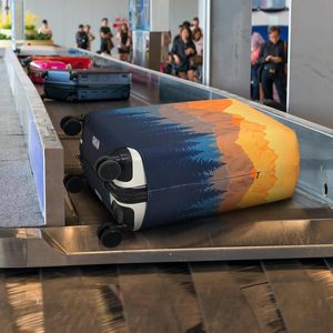 Housse de protection personnalisée légère en polyester pour valise de <span class=keywords><strong>voyage</strong></span>, sans fermeture, pour bagages de 19 à 32 pouces - Product Image 6