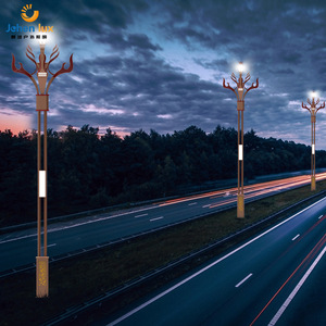 Lampe LED Magnolia, Lampe de style chinois, Poteau d'éclairage public de 8 mètres pour place publique, route, parc, rue, Éclairage extérieur - Product Image 1