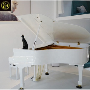 Middleford <span class=keywords><strong>Piano</strong></span> de cola blanco con Banco de <span class=keywords><strong>piano</strong></span> y accesorios - Product Image 1
