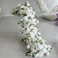 Rangées de fleurs artificielles pour décoration, accessoires de scène, centre de table de mariage, rangée florale