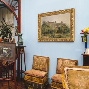 Yukmin khung gỗ Canvas Tranh sơn dầu vàng nghệ thuật in Antique trang trí công phu hình ảnh khung cho phong cảnh chân dung tường trang trí nội thất - Product Image 6