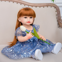 Boutique de mode Silicone Vinyle Reborn Poupée Réaliste 24 pouces Bébé Reborn Poupée Bébé Jouet Poupées pour Enfants Filles